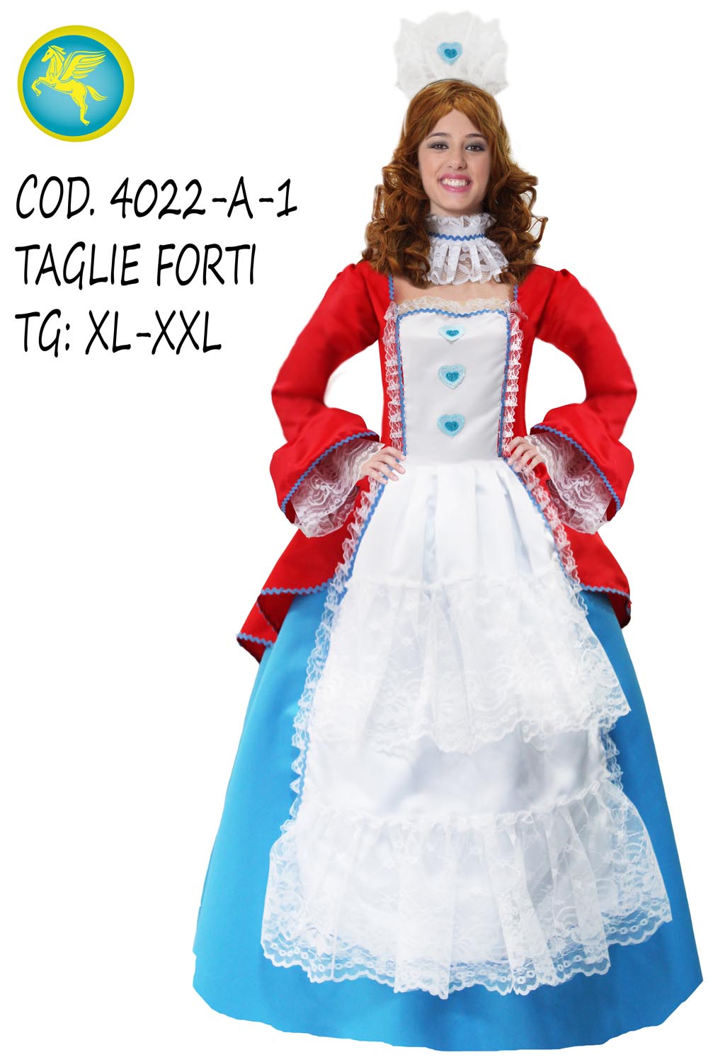Costume da Colombina taglie forti